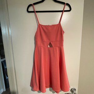 Coral Pink Swing Dress